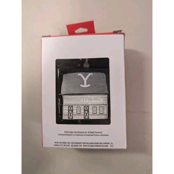 Hallmark "Yellowstone" Yellowstone Christmas Ornament 2024 Dutton Ranch Barn - Picture 2 of 4